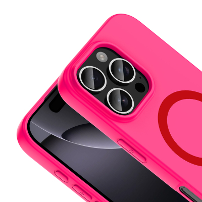 Apple iPhone 16 Pro Max Kılıf M-Safe Şarj Özellikli Zore Aris Silikon Kapak - 5