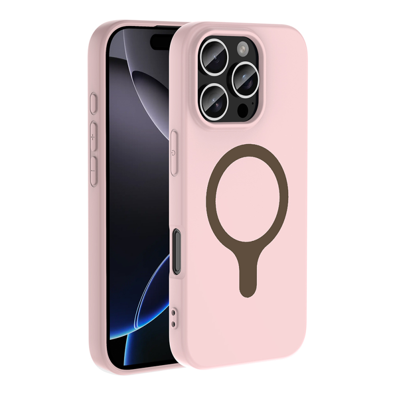 Apple iPhone 16 Pro Max Kılıf M-Safe Şarj Özellikli Zore Aris Silikon Kapak - 7
