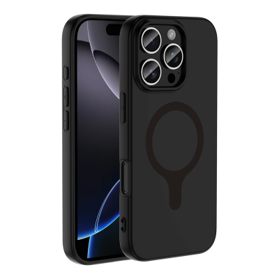 Apple iPhone 16 Pro Max Kılıf M-Safe Şarj Özellikli Zore Aris Silikon Kapak - 25
