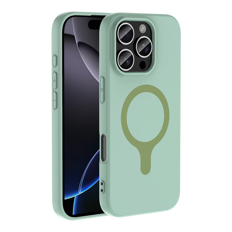 Apple iPhone 16 Pro Max Kılıf M-Safe Şarj Özellikli Zore Aris Silikon Kapak - 28