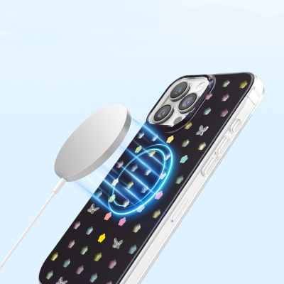 Apple iPhone 16 Pro Max Kılıf M-Safe Şarj Özellikli Zore Paris Axen Sert PC Kapak - 15