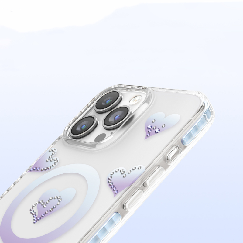 Apple iPhone 16 Pro Max Kılıf M-Safe Şarj Özellikli Zore Paris Elvo Sert PC Kapak - 6