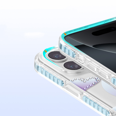 Apple iPhone 16 Pro Max Kılıf M-Safe Şarj Özellikli Zore Paris Elvo Sert PC Kapak - 8