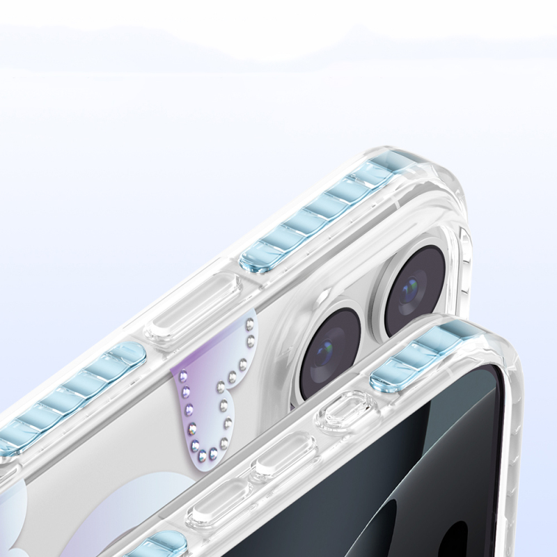 Apple iPhone 16 Pro Max Kılıf M-Safe Şarj Özellikli Zore Paris Elvo Sert PC Kapak - 11