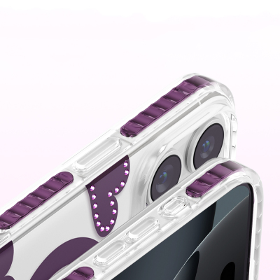 Apple iPhone 16 Pro Max Kılıf M-Safe Şarj Özellikli Zore Paris Elvo Sert PC Kapak - 19