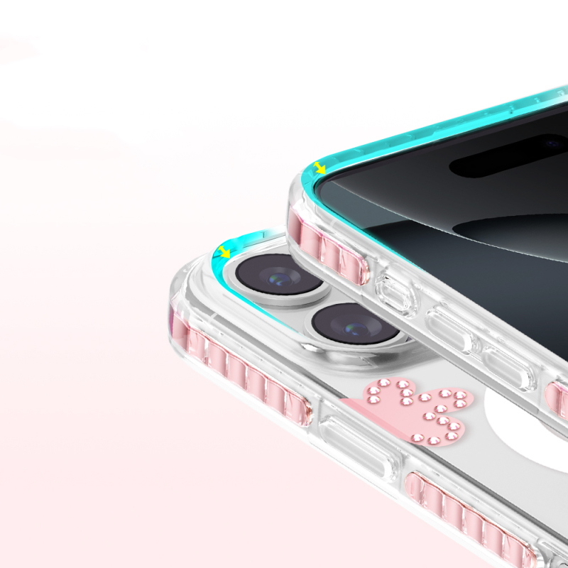 Apple iPhone 16 Pro Max Kılıf M-Safe Şarj Özellikli Zore Paris Elvo Sert PC Kapak - 24