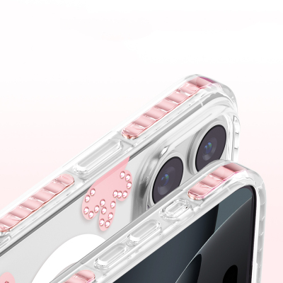 Apple iPhone 16 Pro Max Kılıf M-Safe Şarj Özellikli Zore Paris Elvo Sert PC Kapak - 27