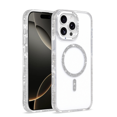 Apple iPhone 16 Pro Max Kılıf M-safe Şarj Özellikli Zore Tera Silikon Kapak - 1