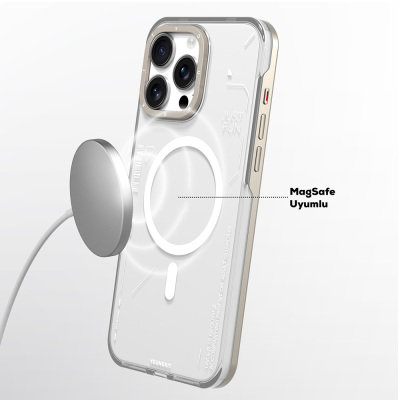 Apple iPhone 16 Pro Max Kılıf Magsafe Şarj Özellikli Çıkarılabilir Arka Yüzeyli Youngkit Mecha Kapak - 14