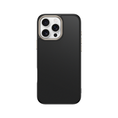 Apple iPhone 16 Pro Max Kılıf M-safe Şarj Özellikli Karbon Fiber Görünümlü Zore Antina Kapak - 6