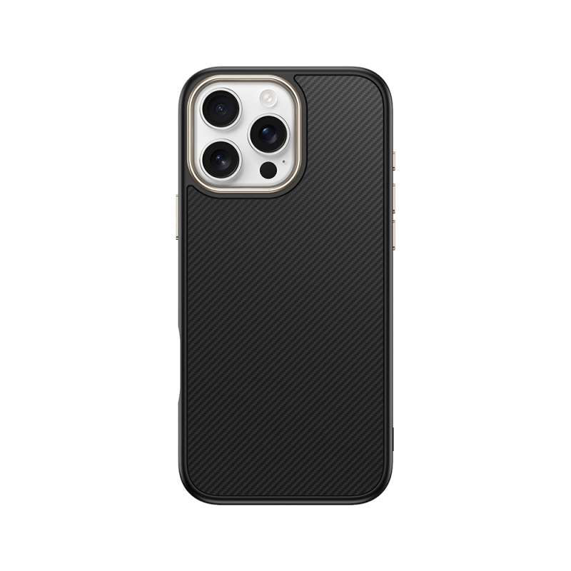 Apple iPhone 16 Pro Max Kılıf M-safe Şarj Özellikli Karbon Fiber Görünümlü Zore Antina Kapak - 6