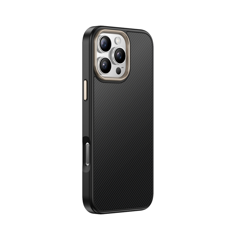 Apple iPhone 16 Pro Max Kılıf M-safe Şarj Özellikli Karbon Fiber Görünümlü Zore Antina Kapak - 10