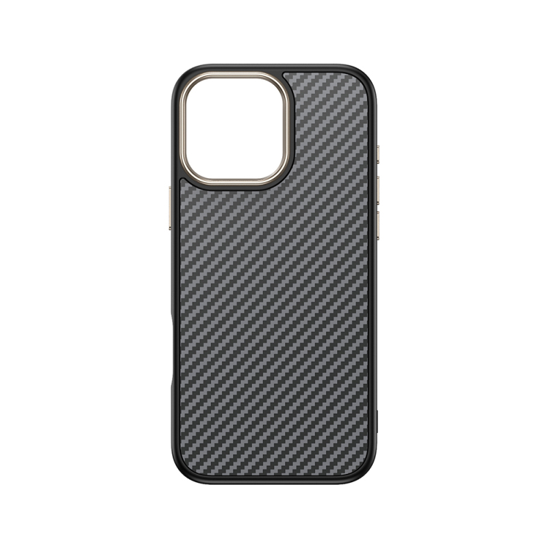 Apple iPhone 16 Pro Max Kılıf M-safe Şarj Özellikli Karbon Fiber Görünümlü Zore Antina Kapak - 17