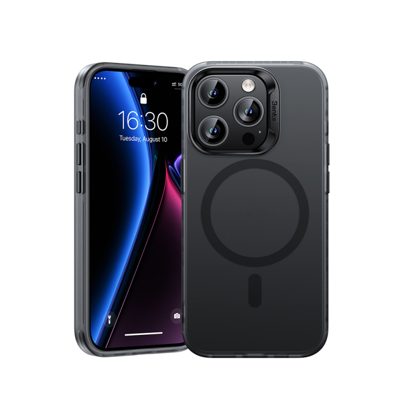 Apple iPhone 16 Pro Max Kılıf M-safe Şarj Özellikli Yeni Seri Benks Lucid Armor Kapak - 9