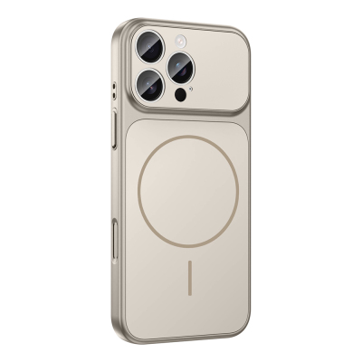 Apple iPhone 16 Pro Max Kılıf Zore M-Safe Şarj Özellikli Kamera Korumalı Formen Kapak - 10