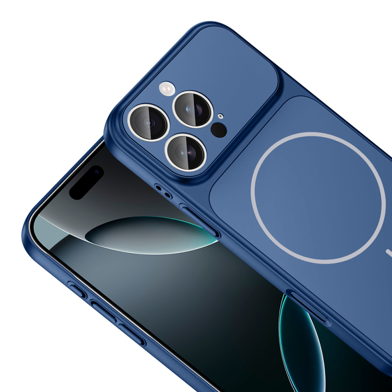Apple iPhone 16 Pro Max Kılıf Zore M-Safe Şarj Özellikli Kamera Korumalı Formen Kapak - 18