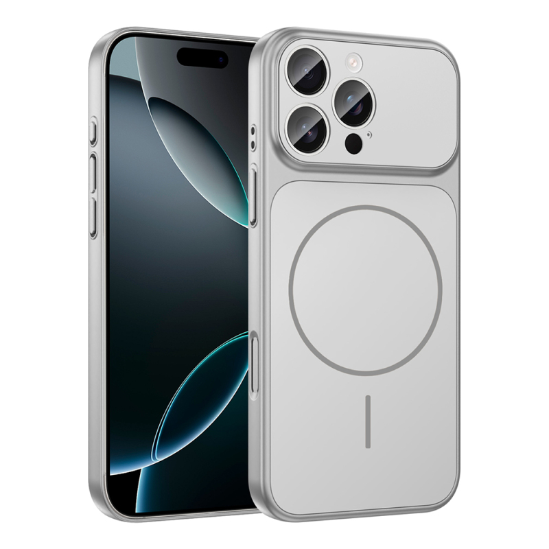 Apple iPhone 16 Pro Max Kılıf Zore M-Safe Şarj Özellikli Kamera Korumalı Formen Kapak - 5