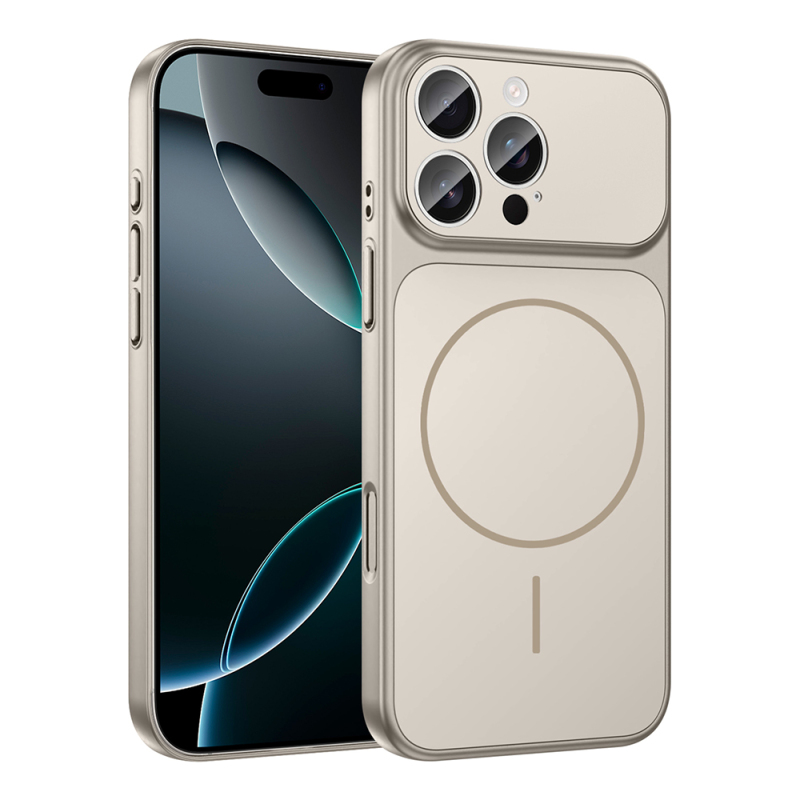 Apple iPhone 16 Pro Max Kılıf Zore M-Safe Şarj Özellikli Kamera Korumalı Formen Kapak - 6
