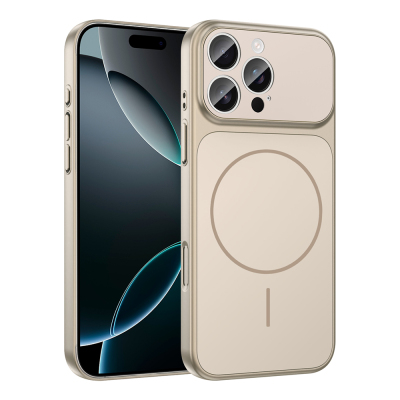 Apple iPhone 16 Pro Max Kılıf Zore M-Safe Şarj Özellikli Kamera Korumalı Formen Kapak - 7