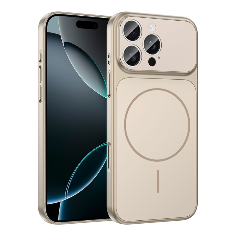 Apple iPhone 16 Pro Max Kılıf Zore M-Safe Şarj Özellikli Kamera Korumalı Formen Kapak - 7