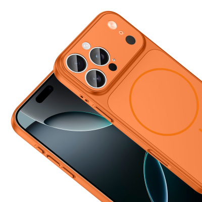 Apple iPhone 16 Pro Max Kılıf Zore M-Safe Şarj Özellikli Kamera Korumalı Formen Kapak - 19