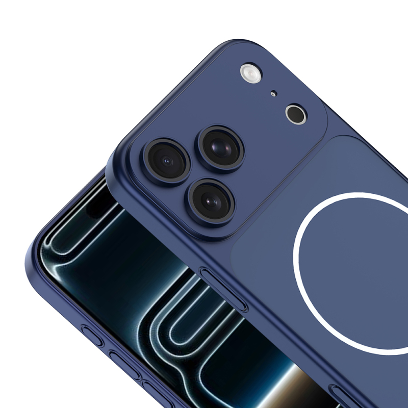 Apple iPhone 16 Pro Max Kılıf Zore M-Safe Şarj Özellikli Kamera Korumalı Spark Kapak - 5