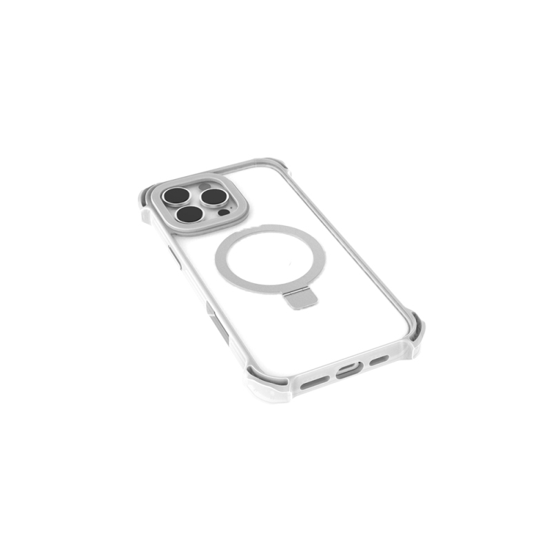 Apple iPhone 16 Pro Max Magsafe Charging Feature Case Raptic Dual Series Transparent Stand Cover - 8