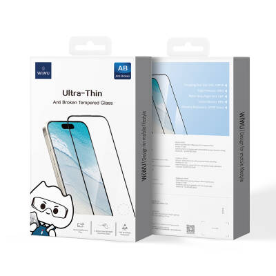 Apple iPhone 16 Pro Max Wiwu GT-010 Anti-Reflective Polymer Oleophobic Coating Ultra Thin Tempered Glass Screen Protector - 5