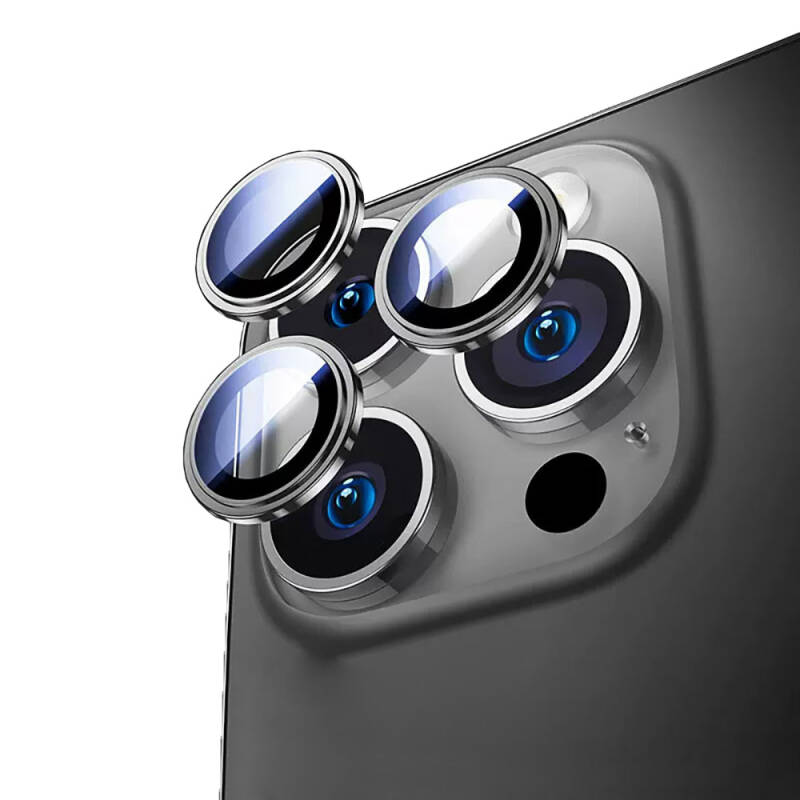 Apple iPhone 16 Pro​​ Max Wiwu Lens Guard Metal Kamera Lens Koruyucu - 2