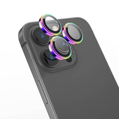 Apple iPhone 16 Pro​​ Max Wiwu Lens Guard Metal Kamera Lens Koruyucu - 5