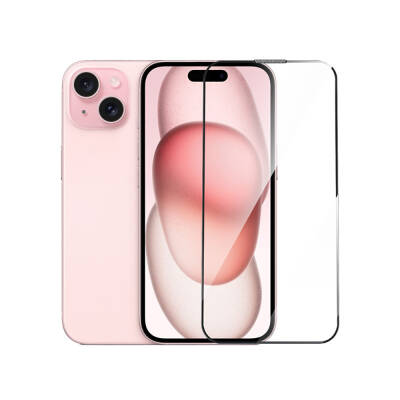 Apple iPhone 16 Pro Wiwu GT-014 Polimer Oleofobik Kaplama Şeffaf Pürüzsüz Temperli Cam Ekran Koruyucu 25'li Paket - 4