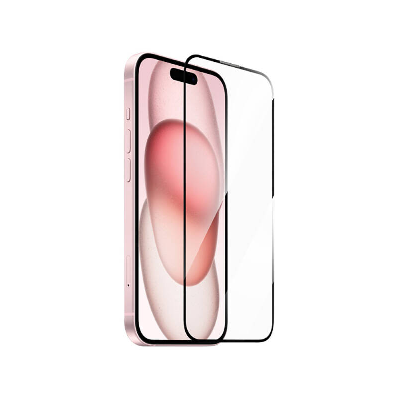 Apple iPhone 16 Pro Wiwu GT-014 Polimer Oleofobik Kaplama Şeffaf Pürüzsüz Temperli Cam Ekran Koruyucu 25'li Paket - 3