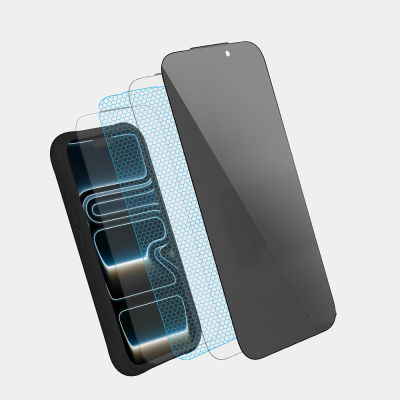 Apple iPhone 16 Pro Youngkit 2.5D Parmak İzi Bırakmayan 0.33mm Privacy Temperli Cam Ekran Koruyucu - 5