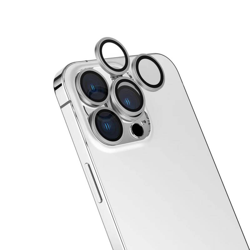 Apple iPhone 16 Pro Zore Safir CL-15 Anti-Fingerprint Anti-Reflective Camera Lens Protector - 2