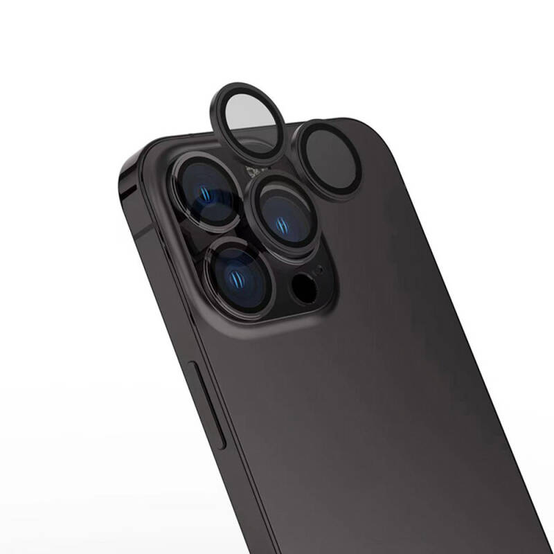 Apple iPhone 16 Pro Zore Safir CL-15 Parmak İzi Bırakmayan Anti-Reflective Kamera Lens Koruyucu - 1