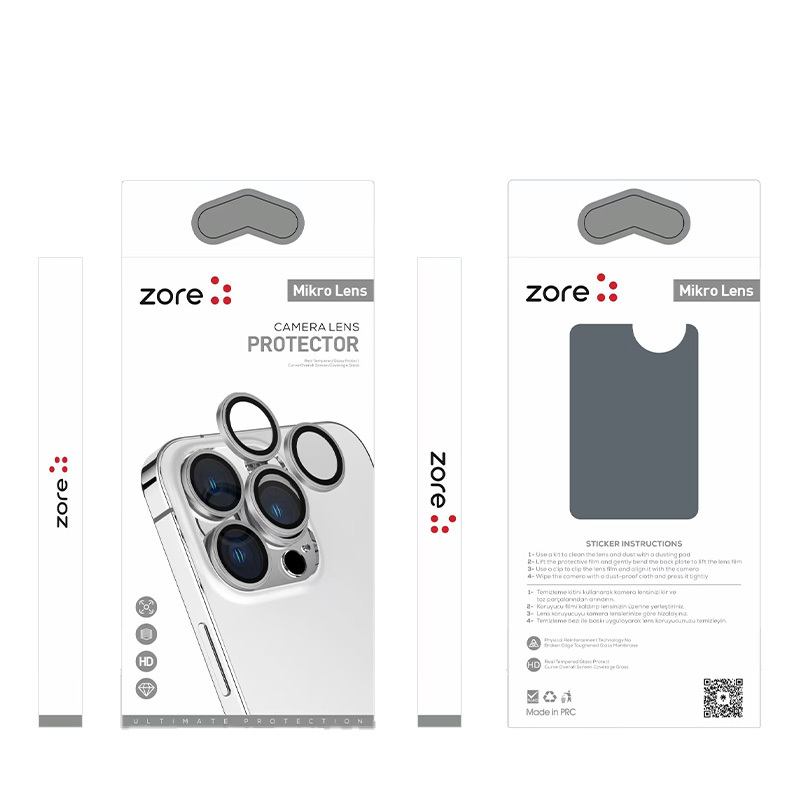 Apple iPhone 16 Zore Mikro Camera Lens Protector - 27