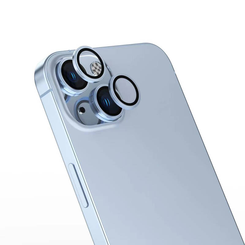Apple iPhone 16 Zore Safir CL-15 Parmak İzi Bırakmayan Anti-Reflective Kamera Lens Koruyucu - 3