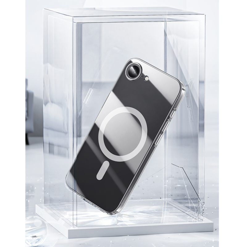 Apple iPhone 16E Case M-safe Charging Feature Benks ​​​​​​Crystal Series Transparent Cover - 5
