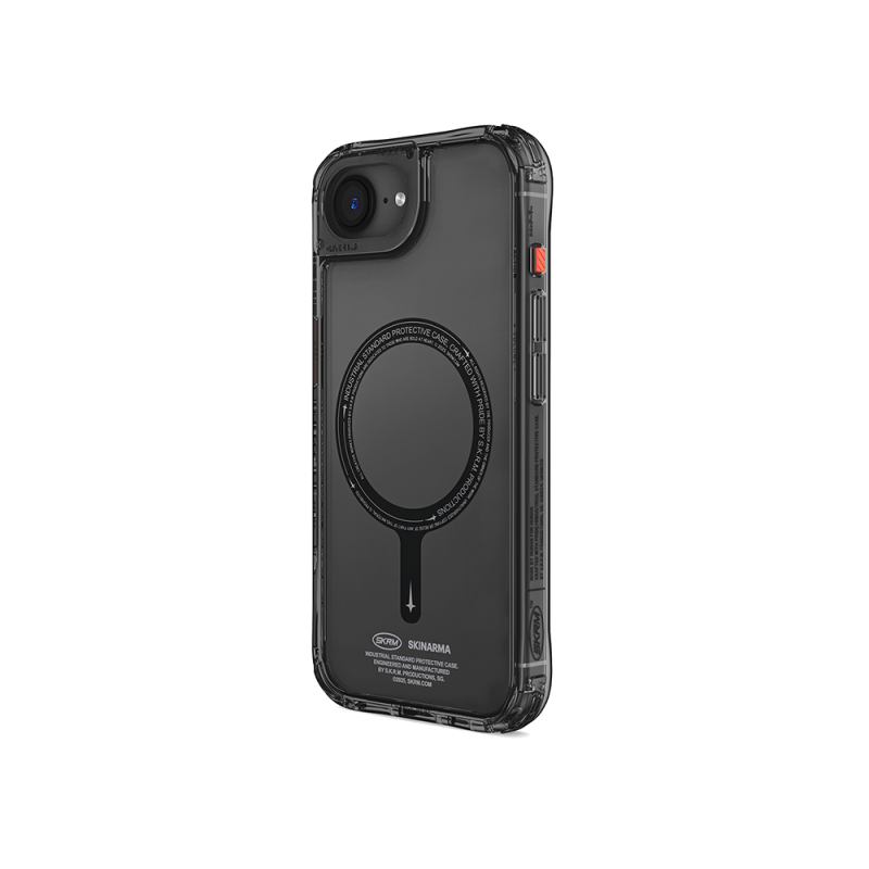 Apple iPhone 16E Case M-safe Charging Feature Transparent Airbag Design Skinarma Saido Cover - 7