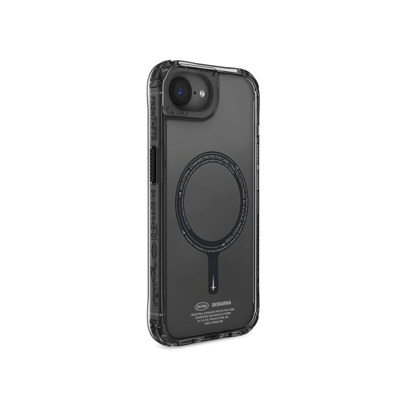 Apple iPhone 16E Case M-safe Charging Feature Transparent Airbag Design Skinarma Saido Cover - 8
