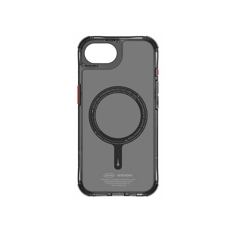 Apple iPhone 16E Case M-safe Charging Feature Transparent Airbag Design Skinarma Saido Cover - 9