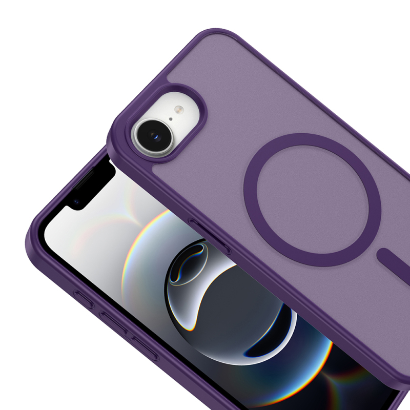 Apple iPhone 16E Case M-safe Charging Feature Zore Babet Cover - 12