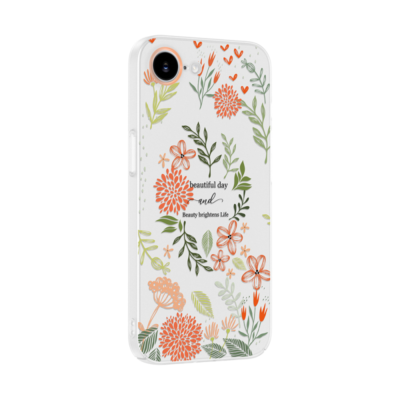 Apple iPhone 16E Case with Camera Protector, Patterned Zore Clip Cover - 8