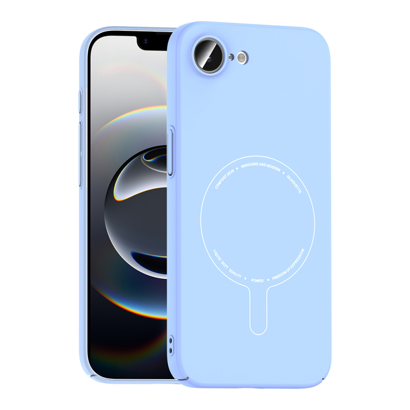 Apple iPhone 16E Case with M-Safe Charging and Camera Protection - Zore Elio Hard PC Cover - 3