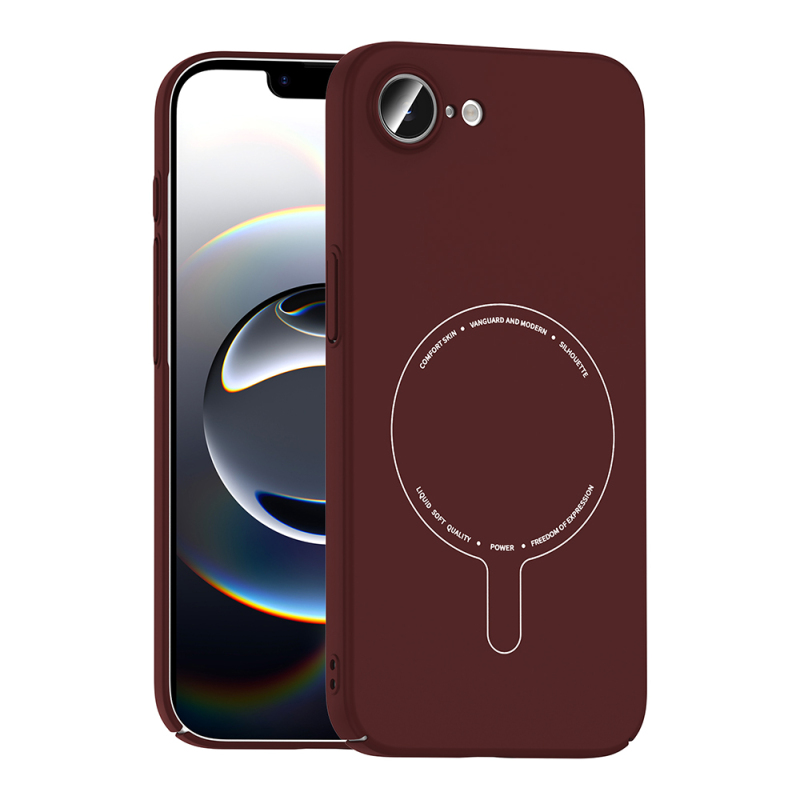 Apple iPhone 16E Case with M-Safe Charging and Camera Protection - Zore Elio Hard PC Cover - 4