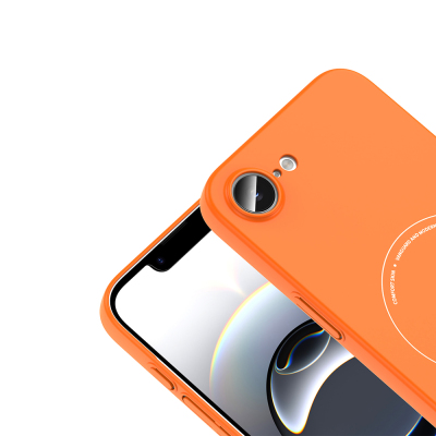 Apple iPhone 16E Case with M-Safe Charging and Camera Protection - Zore Elio Hard PC Cover - 23