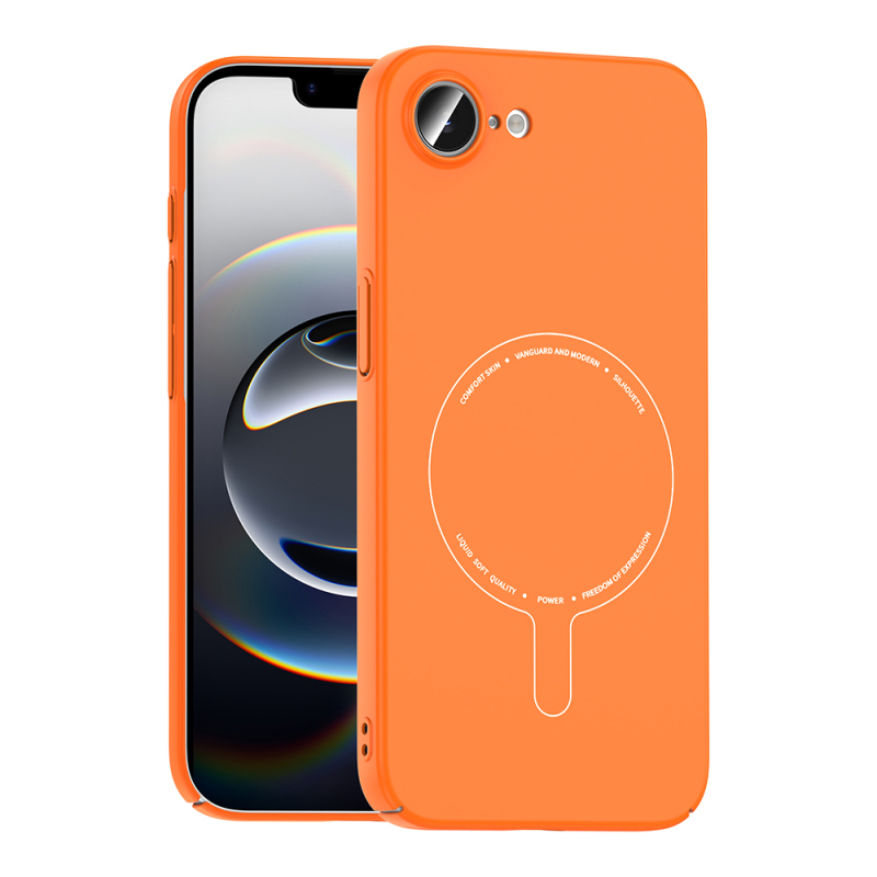 Apple iPhone 16E Case with M-Safe Charging and Camera Protection - Zore Elio Hard PC Cover - 7