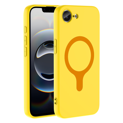 Apple iPhone 16E Case with M-Safe Charging Feature Zore Aris Silicone Cover - 22