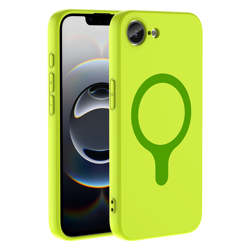 Apple iPhone 16E Case with M-Safe Charging Feature Zore Aris Silicone Cover - 34