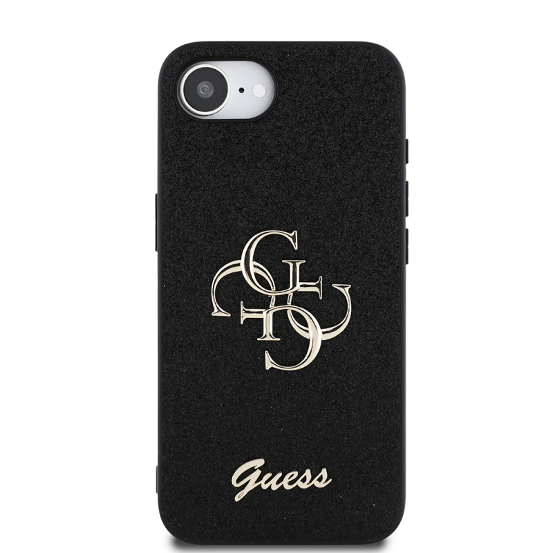 Apple iPhone 16E Kılıf Guess Orjinal Lisanslı 4G Büyük Metal Logolu Glitter Kapak - 12